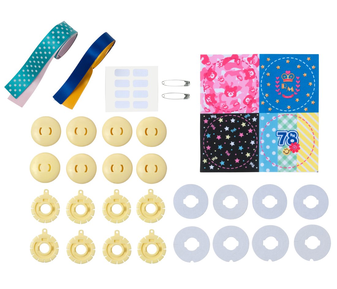 Amazon.co.jp: ロゼットメイク専用 くるみボタンたくさんセット : おもちゃ